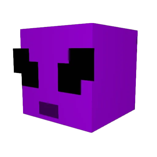ZanderGIB Minecraft avatar head, 3D render