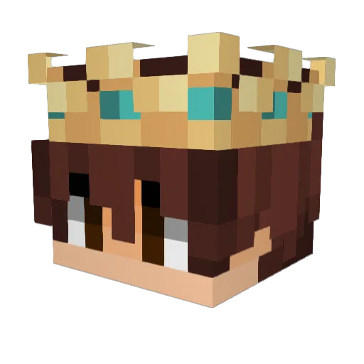ZanderMC Minecraft avatar head, 3D render