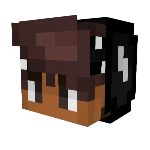 ZanderXp Minecraft avatar head, 3D render