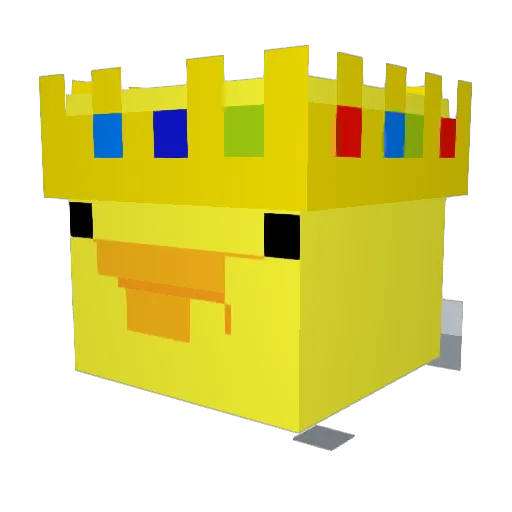 ZanderzJ Minecraft avatar head, 3D render