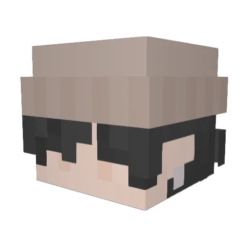 Zandorite Minecraft avatar head, 3D render
