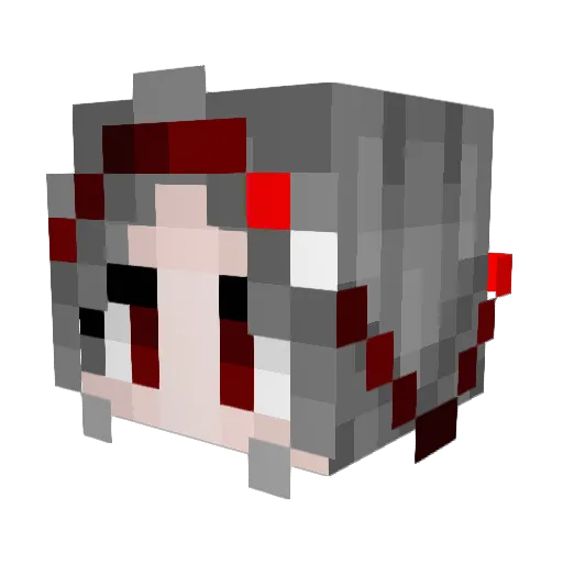 ZandreFouche Minecraft avatar head, 3D render