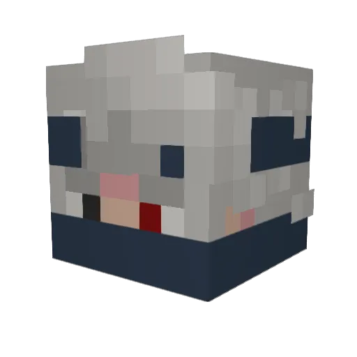 Zandylan Minecraft avatar head, 3D render
