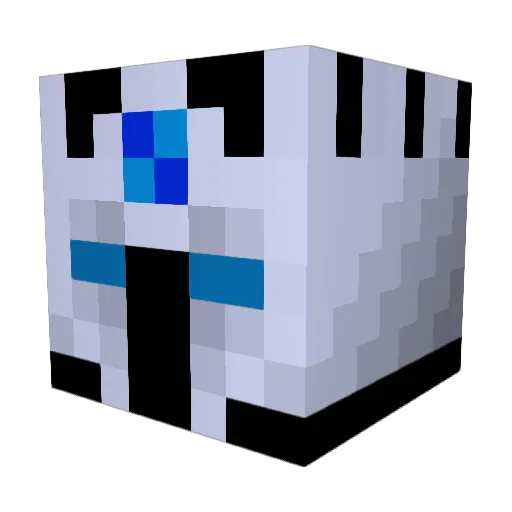 Zandyrr Minecraft avatar head, 3D render