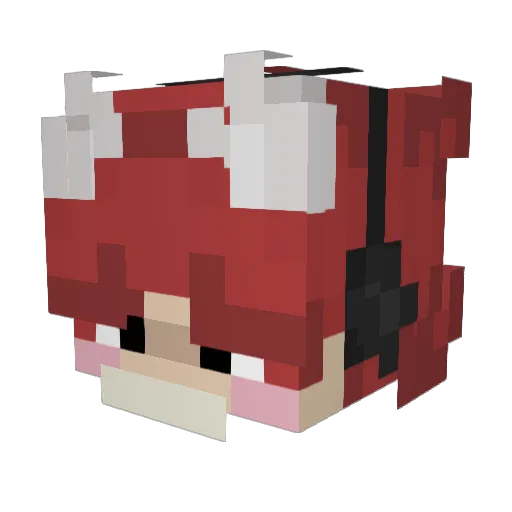 ZaneDaRat Minecraft avatar head, 3D render