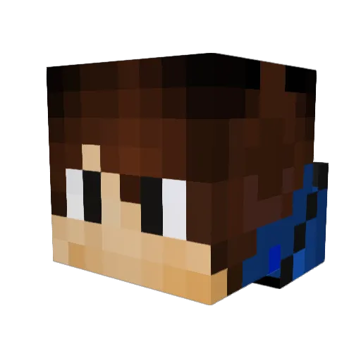 ZaneKlaws Minecraft avatar head, 3D render