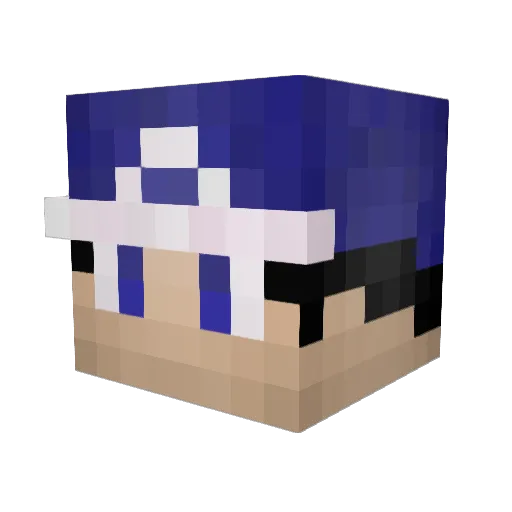 ZaneSolo Minecraft avatar head, 3D render