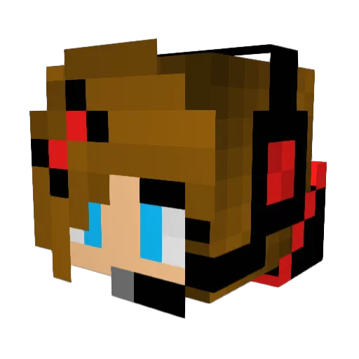 Zane_Beatty Minecraft avatar head, 3D render