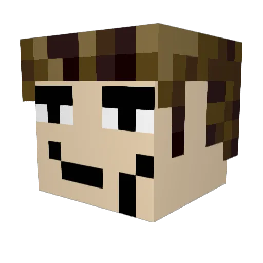 Zane_Orovidian Minecraft avatar head, 3D render