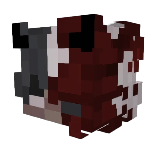 Zanealpha Minecraft avatar head, 3D render