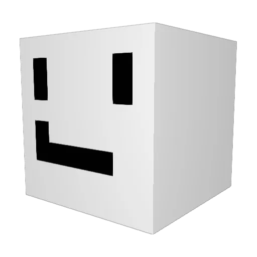 Zaneclodon Minecraft avatar head, 3D render