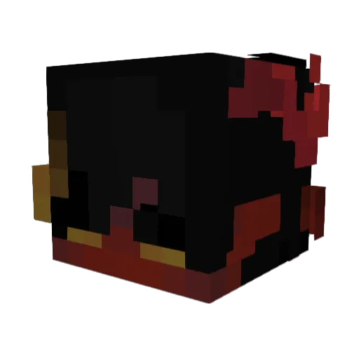 Zanekih Minecraft avatar head, 3D render