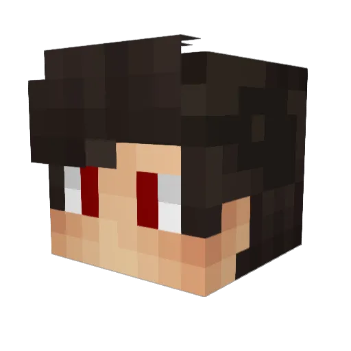 Zanellindo Minecraft avatar head, 3D render