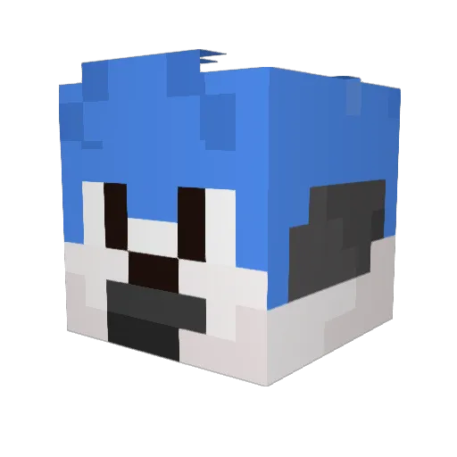 Zanette_2000 Minecraft avatar head, 3D render