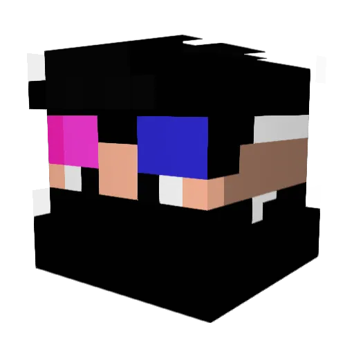 Zanetti7 Minecraft avatar head, 3D render