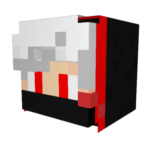 Zanetti_Tv Minecraft avatar head, 3D render