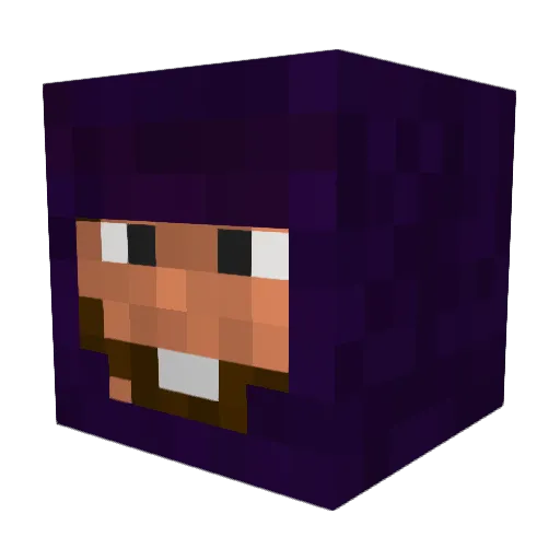 ZangdarII Minecraft avatar head, 3D render