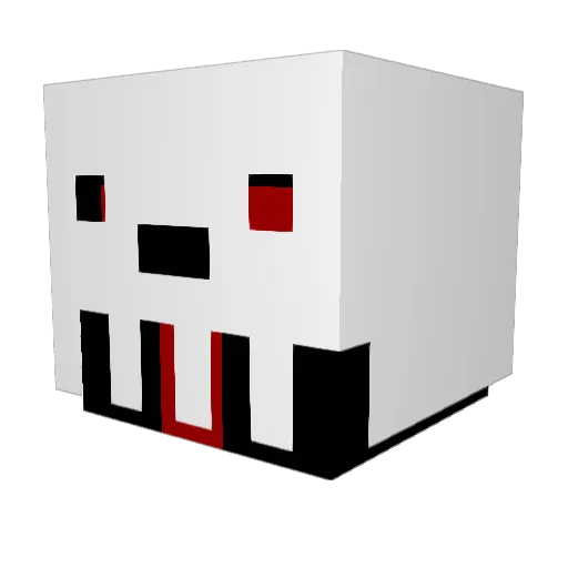 Zangenia Minecraft avatar head, 3D render