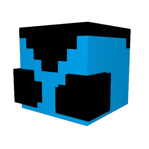 Zangerdragon Minecraft avatar head, 3D render