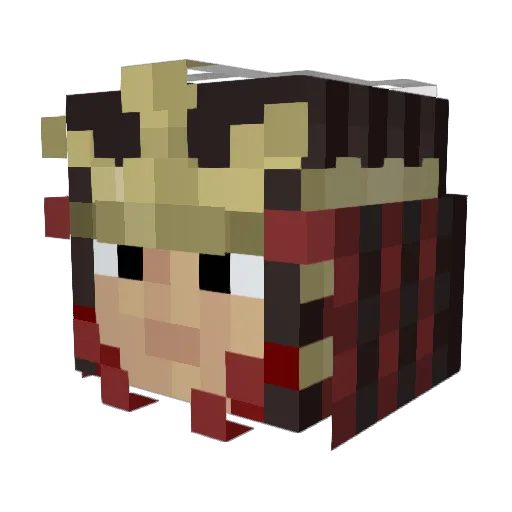 Zangetsu64 Minecraft avatar head, 3D render
