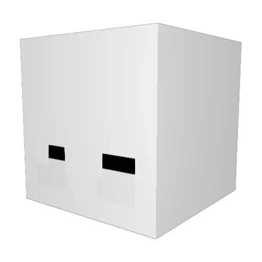 Zaniky_ Minecraft avatar head, 3D render