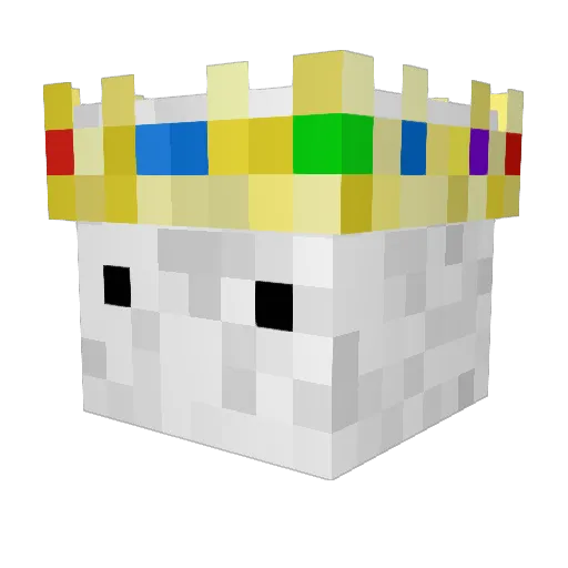 ZanioXD Minecraft avatar head, 3D render