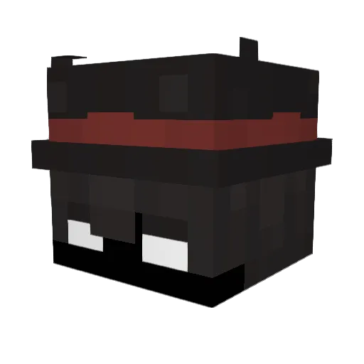 Zankron Minecraft avatar head, 3D render