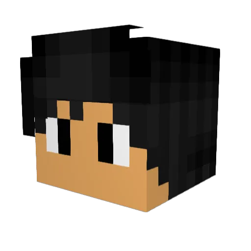 Zanmatox Minecraft avatar head, 3D render