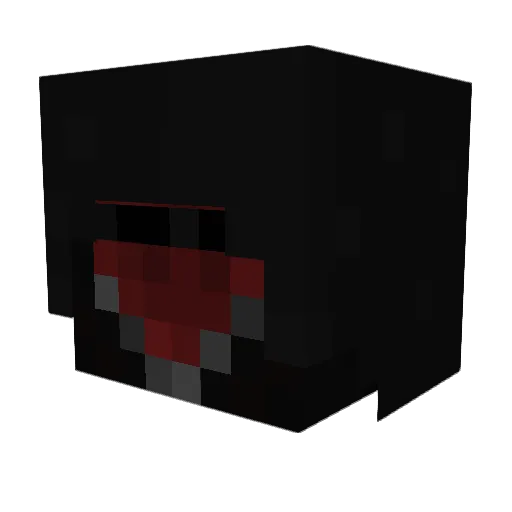Zannie649 Minecraft avatar head, 3D render