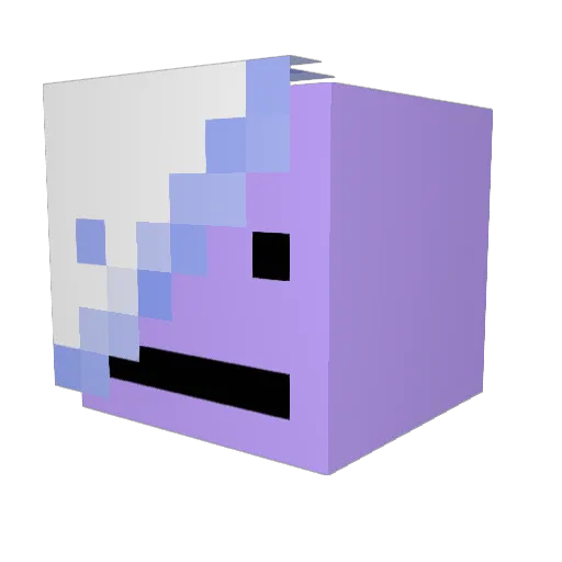 ZannisReal Minecraft avatar head, 3D render