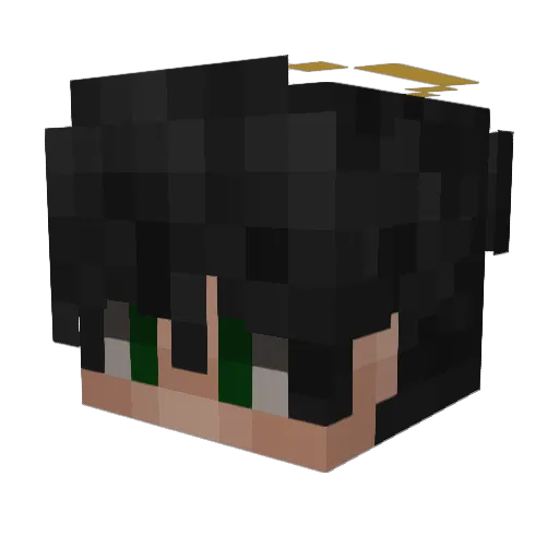 Zano01 Minecraft avatar head, 3D render