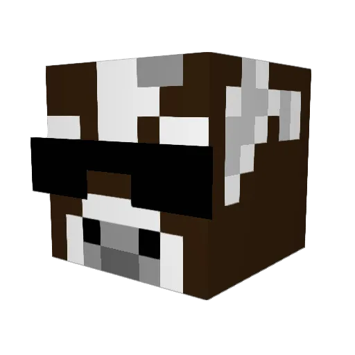 Zano0 Minecraft avatar head, 3D render