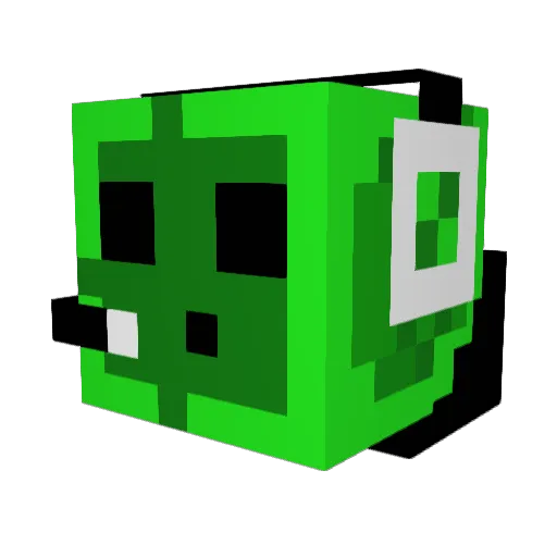 Zanonaz Minecraft avatar head, 3D render