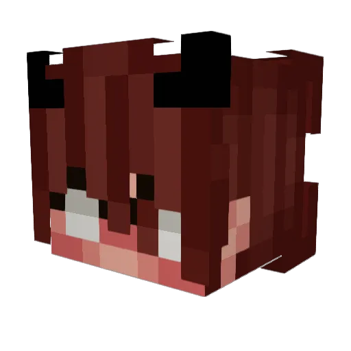 Zanothy Minecraft avatar head, 3D render