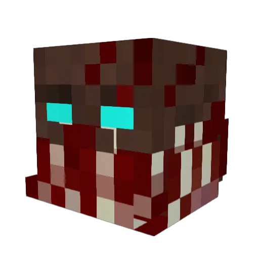 ZantHung Minecraft avatar head, 3D render
