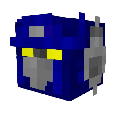 ZantTheBot Minecraft avatar head, 3D render