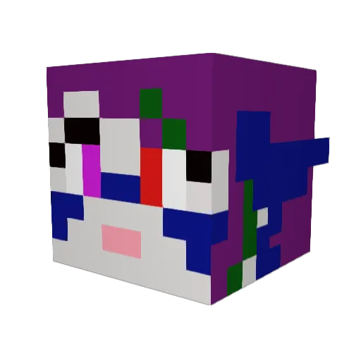 Zantagio Minecraft avatar head, 3D render