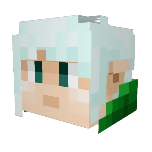 Zanthous420 Minecraft avatar head, 3D render