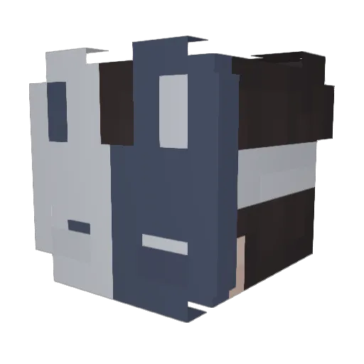 Zantics Minecraft avatar head, 3D render