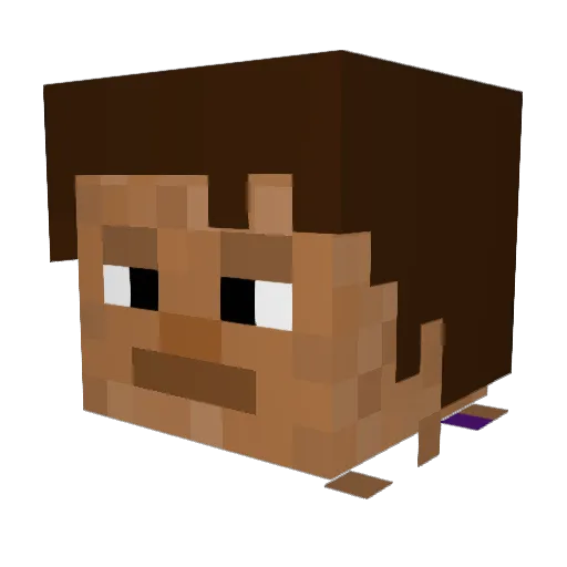 Zantovas Minecraft avatar head, 3D render