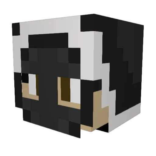 Zantronyx Minecraft avatar head, 3D render