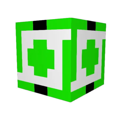 ZanuZoss Minecraft avatar head, 3D render