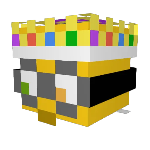 ZanyBoiBoi Minecraft avatar head, 3D render
