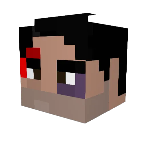 ZanzibarJeffries Minecraft avatar head, 3D render
