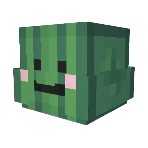 Zanzy_ Minecraft avatar head, 3D render