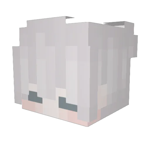 Zaoju Minecraft avatar head, 3D render