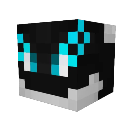 Zap1 Minecraft avatar head, 3D render