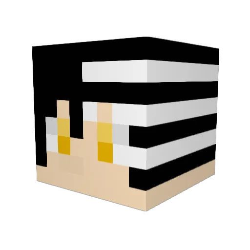 ZapBrandon Minecraft avatar head, 3D render