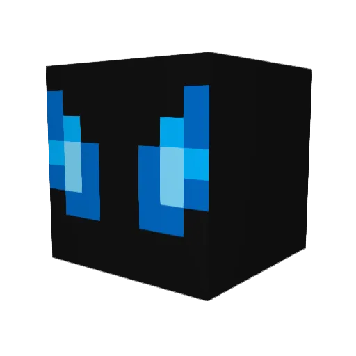 ZapChu Minecraft avatar head, 3D render