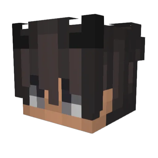 ZapFox920 Minecraft avatar head, 3D render